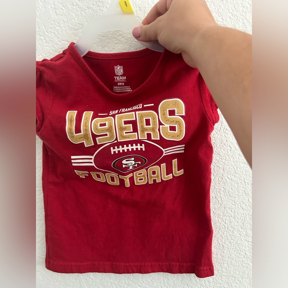 NFL 49ers T-Shirt, 3T Girl